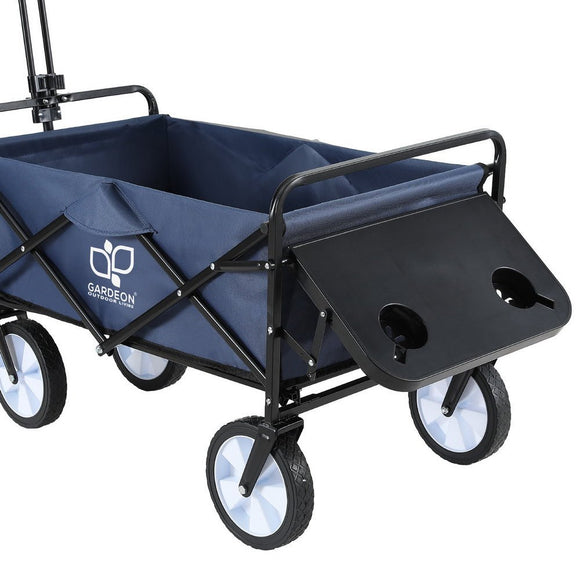 Gardeon Garden Cart with Cup Holders Blue - RnR Galore