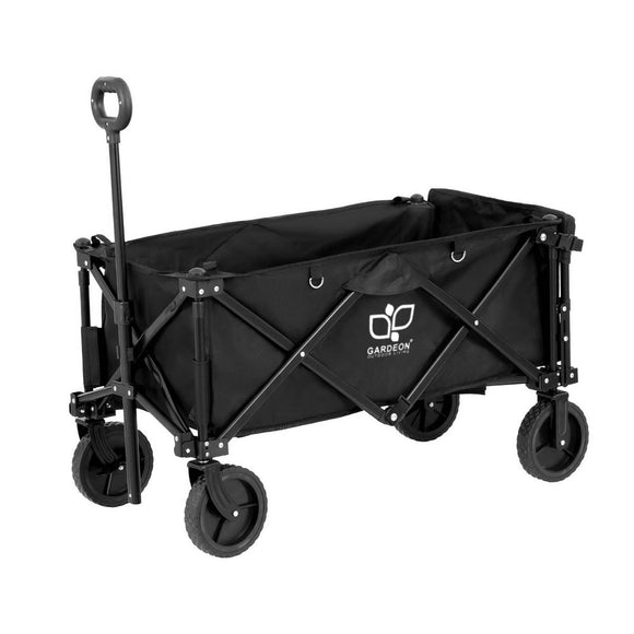Gardeon Garden Cart with Opening Rear Black - RnR Galore