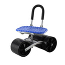 Gardeon Garden Stool Seat Foldable with Wheels Blue - RnR Galore