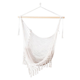 Gardeon Hammock Chair Swing Camping Mesh Cream - RnR Galore