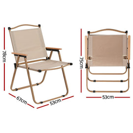 Gardeon Outdoor Camping Chairs Portable Folding Beach Chair Patio Furniture - RnR Galore