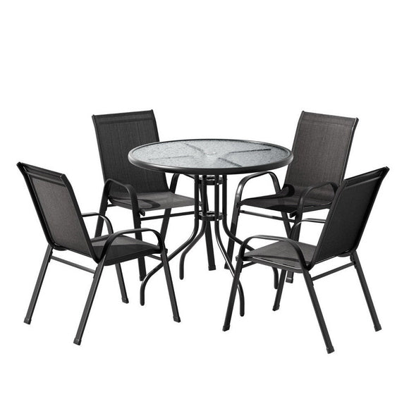 Gardeon Outdoor Dining Set Table and Chairs Patio Garden Furniture Bistro Set - RnR Galore
