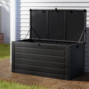 Gardeon Outdoor Storage Box 680L Container Lockable Garden Bench Shed Tool All Black - RnR Galore