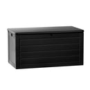 Gardeon Outdoor Storage Box 680L Container Lockable Garden Bench Shed Tool All Black - RnR Galore