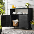Gardeon Outdoor Storage Cabinet Box Garage Wicker Shed Tools Shelf Chest Garden - RnR Galore