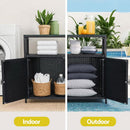 Gardeon Outdoor Storage Cabinet Box Garage Wicker Shed Tools Shelf Chest Garden - RnR Galore