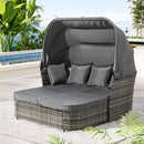 Gardeon Outdoor Sun Lounge Setting Patio Furniture Wicker Sofa Garden Day Bed - RnR Galore