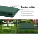 Gardeon Outdoor Swing Chair Garden Chair Bench Furniture Canopy 3 Seater Green - RnR Galore