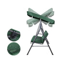 Gardeon Outdoor Swing Chair Garden Chair Bench Furniture Canopy 3 Seater Green - RnR Galore