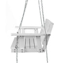 Gardeon Porch Swing Chair with Chain Outdoor Furniture 3 Seater Bench Wooden White - RnR Galore