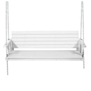 Gardeon Porch Swing Chair with Chain Outdoor Furniture 3 Seater Bench Wooden White - RnR Galore