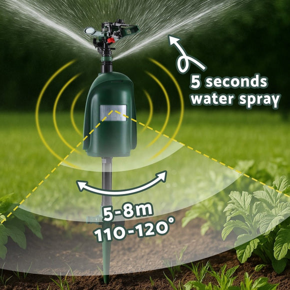 Gardeon Snake Repeller Outdoor Water Sprinkler Animal Deterrent - RnR Galore