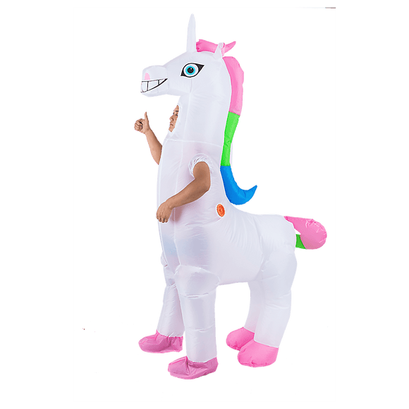 Giant Unicorn Fancy Dress Fan Inflatable Costume Suit - RnR Galore