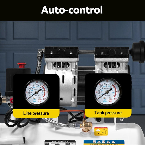 Giantz 24L Air Compressor 40 L/min 115psi Oil - Free Electric Portable Inflator - RnR Galore