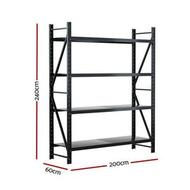 Giantz 2.4Mx2M Warehouse Shelving Garage Rack - RnR Galore