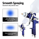 Giantz 2PC HVLP Spray Gun Paint Gun Gravity Feed 0.8mm 1.4,mm Nozzles Included - RnR Galore