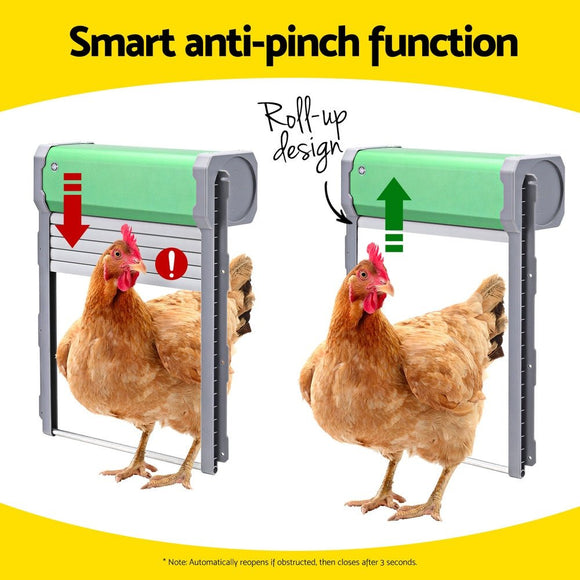 Giantz Automatic Chicken Coop Door Opener Cage Closer Timer Light Sensor - RnR Galore