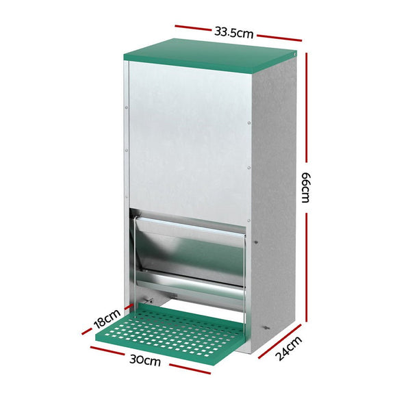 Giantz Automatic Chicken Feeder Port Coop Chick Poultry Treadle Self Opening - RnR Galore