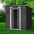 Giantz Garden Shed 1.94x1.21M w/Metal Base Sheds Outdoor Storage Tool Steel House Sliding Door - RnR Galore