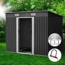 Giantz Garden Shed 2.38x1.31M w/Metal Base Sheds Outdoor Storage Tool Workshop Sliding Door - RnR Galore