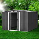 Giantz Garden Shed 2.58x3.14M w/Metal Base Sheds Outdoor Storage Workshop Shelter Sliding Door - RnR Galore