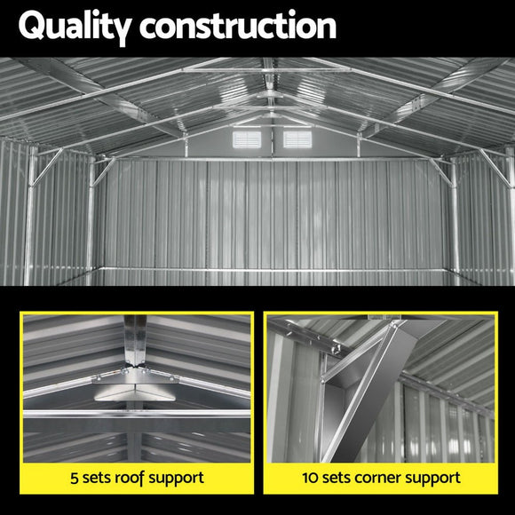 Giantz Garden Shed Sheds Outdoor Storage 3x5.38M Tool Workshop House Shelter - RnR Galore