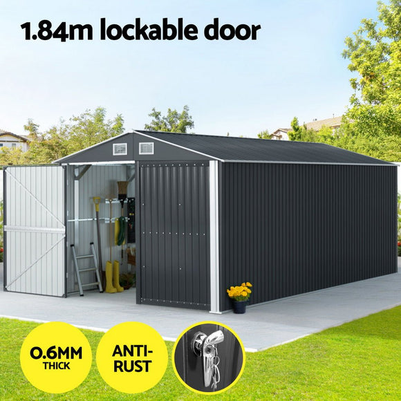 Giantz Garden Shed Sheds Outdoor Storage 3x5.38M Tool Workshop House Shelter - RnR Galore