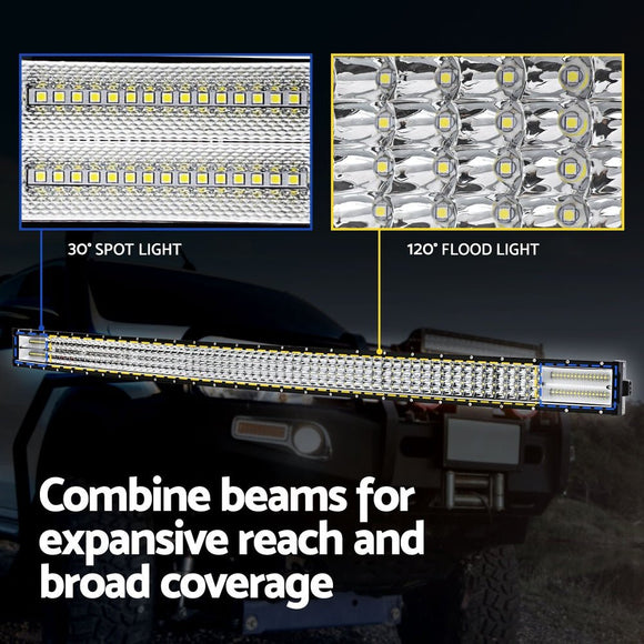 Giantz LED Driving Light 50 Inch Flood Spot Light Bar Driving Lamp Offroad Truck - RnR Galore