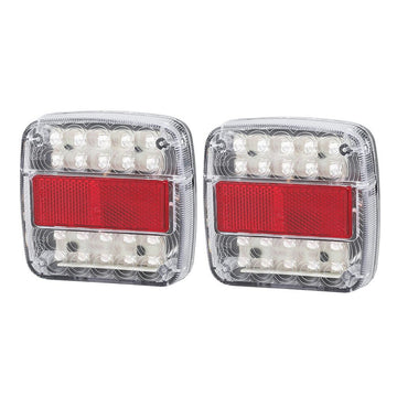 Giantz Pair 26 LED Tail Lights Stop Reverse Indicator 12V Ute Trailer Truck - RnR Galore