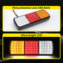 Giantz Pair 75 LED Tail Lights Stop Reverse Indicator 12V Ute Trailer Caravan Truck Boat - RnR Galore