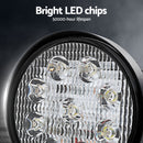 Giantz Pair LED Driving Lights 4.5 Inch Flood Spot Lights Car Truck SUV 12V 24V - RnR Galore
