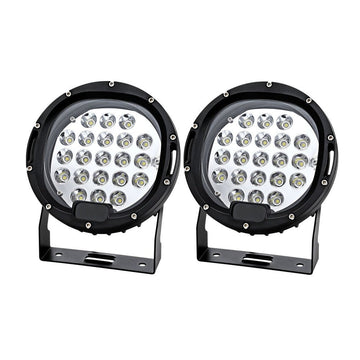 Giantz Pair LED Driving Lights 7 Inch Flood Spot Lights Car Truck SUV 12V 24V - RnR Galore
