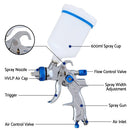 Giantz Spray Gun Paint Gun HVLP Gravity Feed 1.4mm 1.7mm 2.0mm Nozzles Included - RnR Galore