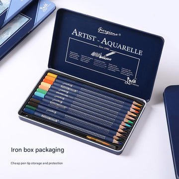 Giorgione Artist Watercolour Pencils 48 - Color Set - Premium Water Soluble Colored Pencils for Art & Drawing with Tin Case - RnR Galore