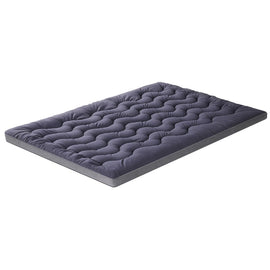 Giselle 5cm Mattress Topper Pillowtop toppers Bamboo Charcoal Queen - RnR Galore