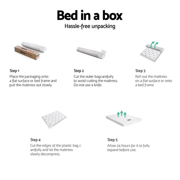Giselle Bedding 13cm Mattress Tight Top King Single - RnR Galore