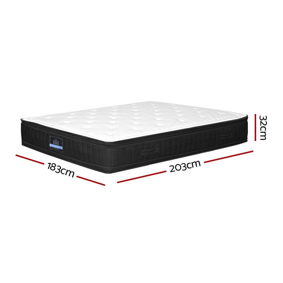 Giselle Bedding 32cm Mattress Euro Top King - RnR Galore