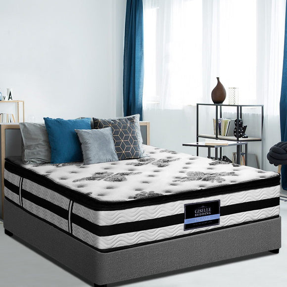 Giselle Bedding 34cm Mattress Euro Top Pocket Spring Double - RnR Galore