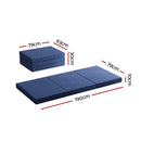 Giselle Bedding Foldable Mattress Folding Foam Single Blue - RnR Galore
