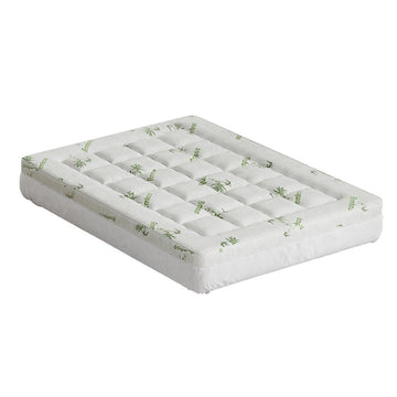 Giselle Bedding Mattress Topper Pillowtop Bamboo 7.5cm Double - RnR Galore