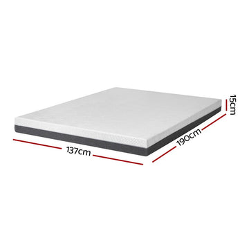 Giselle Bedding Memory Foam Mattress Bed Cool Gel Non Spring 15cm Double - RnR Galore