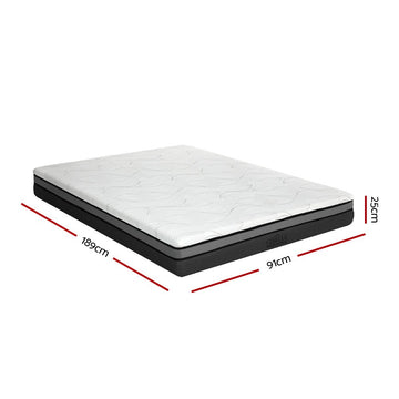 Giselle Bedding Memory Foam Mattress Bed Cool Gel Non Spring 25cm Single - RnR Galore