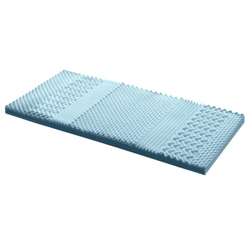Giselle Bedding Memory Foam Mattress Topper 7 - Zone 8cm Single - RnR Galore