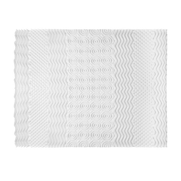Giselle Bedding Memory Foam Mattress Topper 7 - Zone Airflow Pad 8cm King White - RnR Galore