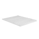 Giselle Bedding Memory Foam Mattress Topper 7 - Zone Airflow Pad 8cm Queen White - RnR Galore