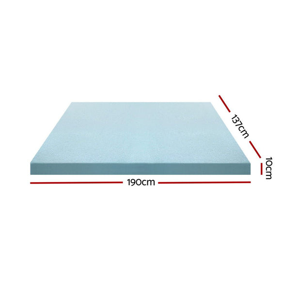 Giselle Bedding Memory Foam Mattress Topper Cool Gel Bed Mat Bamboo 10cm Double - RnR Galore