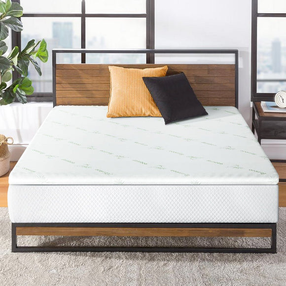 Giselle Bedding Memory Foam Mattress Topper Cool Gel Bed Mat Bamboo 10cm King - RnR Galore