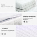 Giselle Bedding Memory Foam Mattress Topper Cool Gel Bed Mat Bamboo 10cm King - RnR Galore