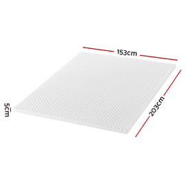 Giselle Bedding Memory Foam Mattress Topper Egg Crate 5cm Queen - RnR Galore