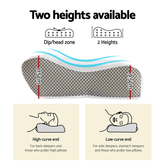 Giselle Memory Foam Pillow Contour Neck - RnR Galore